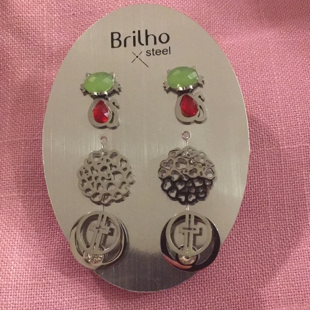Britho 3 pair post earrings (Z)